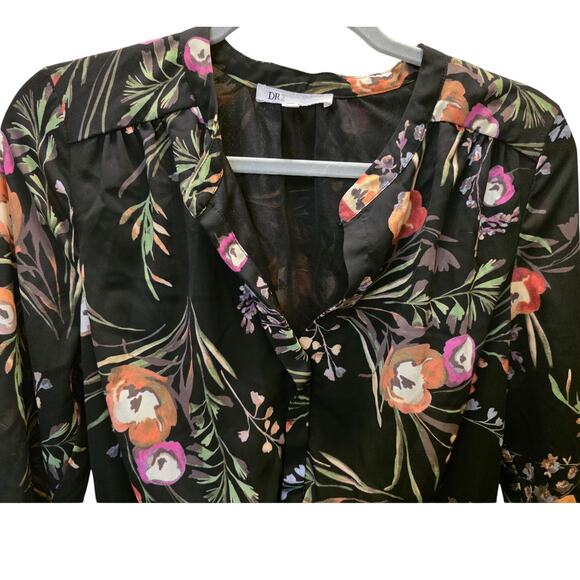 Daniel Rainn Floral Cinch Tie Waist Dress Size Medium EUC - Picture 3 of 6